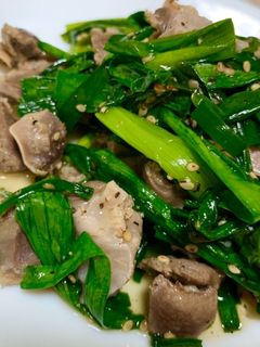 砂肝のニラ塩焼き-レシピのメイン写真
