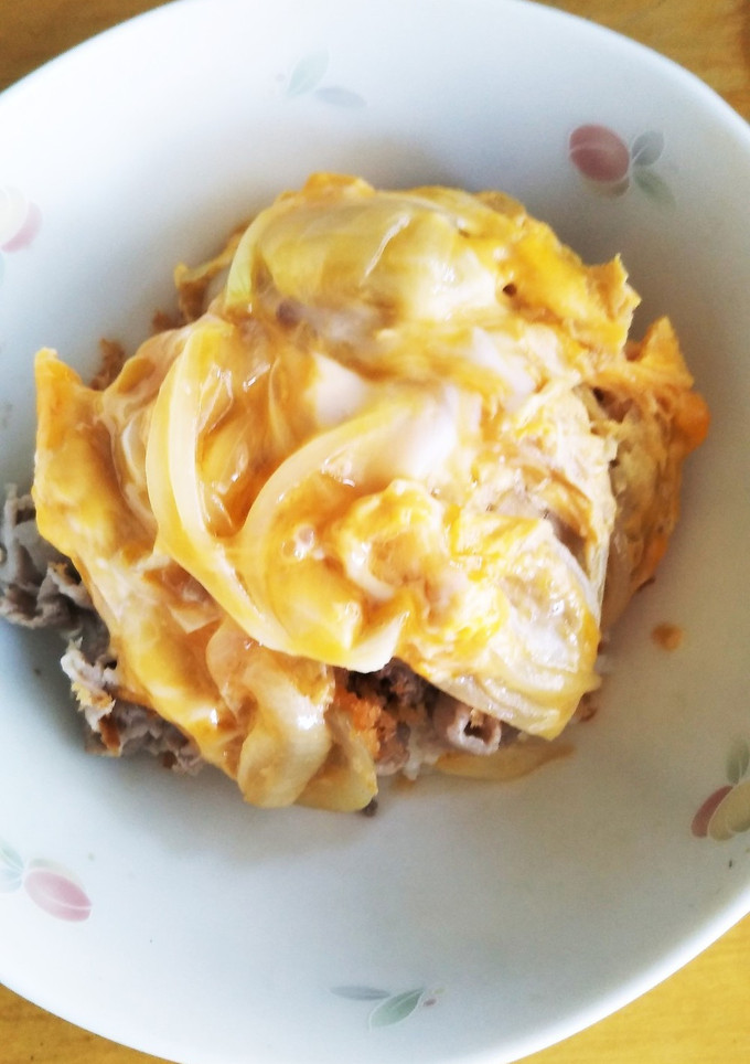 カツ丼風卵とじご飯　激安!簡単♪-レシピのメイン写真