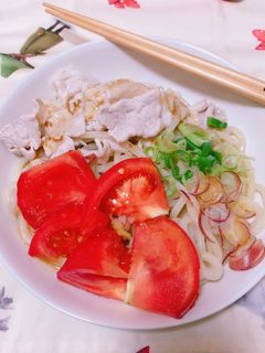 ゴマだれ豚しゃぶ冷やしうどん-レシピのメイン写真