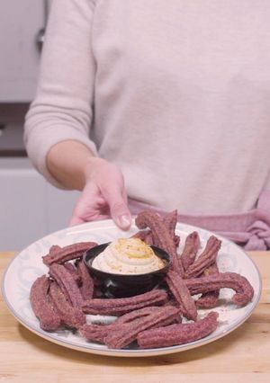 レッドベルベットチュロス-レシピのメイン写真