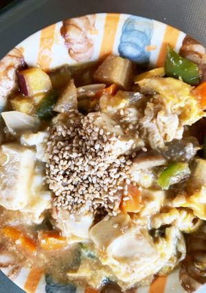 全てレンジ温野菜卵甘酢味チャンプル-レシピのメイン写真