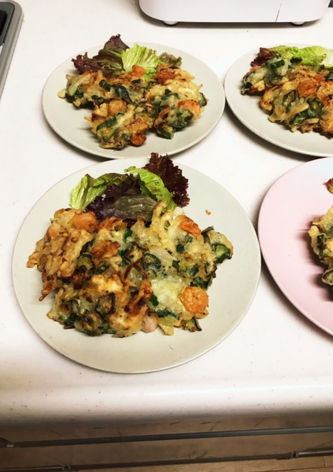 エビとオクラのかき揚げ♪旨うま♪-レシピのメイン写真