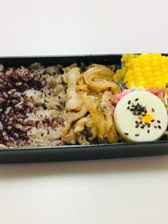 217、雑穀米と生姜焼き弁当♪-レシピのメイン写真