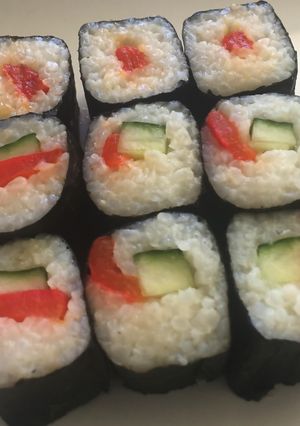 ベジタリアンOK パプリカの昆布締め寿司-レシピのメイン写真