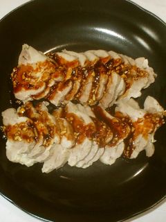 ゆで豚♪簡単にんにく味噌ソース-レシピのメイン写真