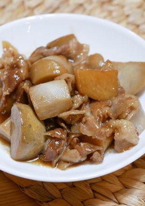 簡単♡おいしい♡山芋と豚バラの煮物-レシピのメイン写真