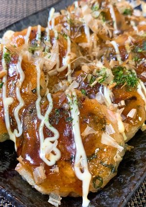 簡単おやつ「たこ焼き風　いももち」-レシピのメイン写真