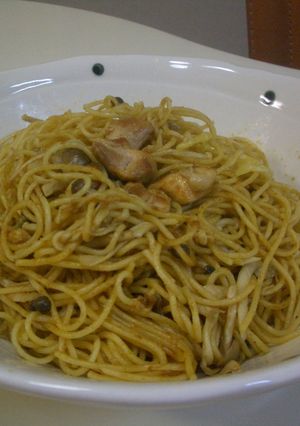 カレー味の鶏きのこパスタ-レシピのメイン写真