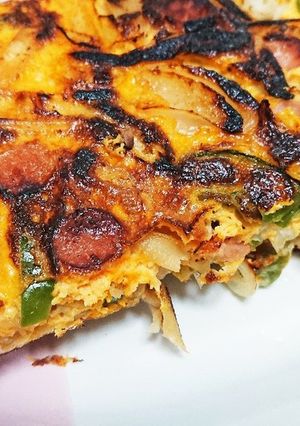 残ったフライドポテトでお野菜オムレツ♬-レシピのメイン写真