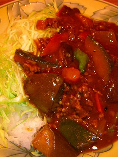 茄子とカボチャとひき肉の夏野菜カレー-レシピのメイン写真