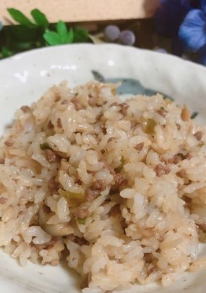 中華風♪ひき肉de混ぜ込みご飯♡-レシピのメイン写真