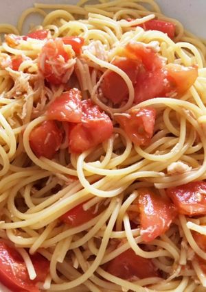 親子で食べられるトマトとツナのパスタ-レシピのメイン写真