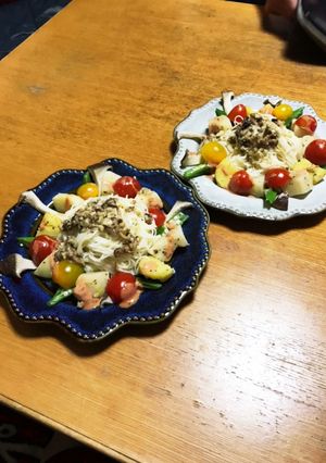 簡単おつまみ　バーニャそうめん-レシピのメイン写真