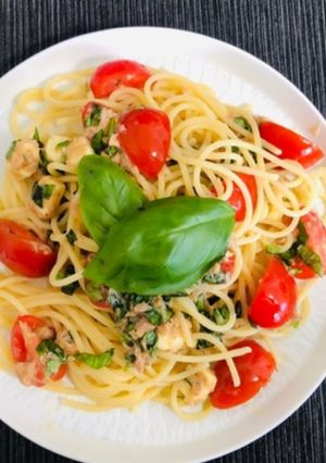 爽やかなフレッシュバジルのトマトパスタ-レシピのメイン写真
