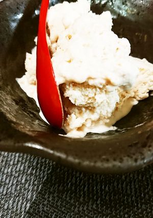 桃アイスクリーム-レシピのメイン写真