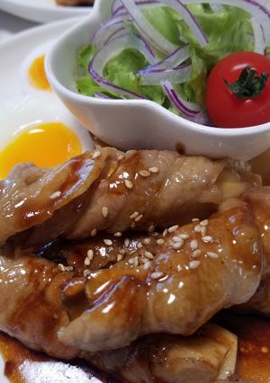 お二人さんの☆エリンギと豚バラ肉の照焼！-レシピのメイン写真