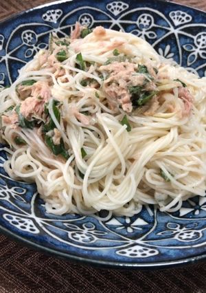 バジルツナそうめん-レシピのメイン写真