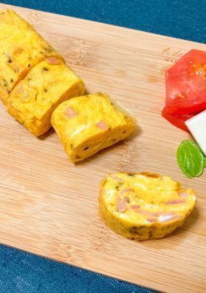 バジルが決め手!イタリアン卵焼き-レシピのメイン写真