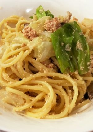 簡単◎キャベツとたらこバター醤油パスタ-レシピのメイン写真