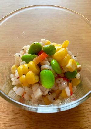もち麦とたっぷり夏野菜のサラダ-レシピのメイン写真