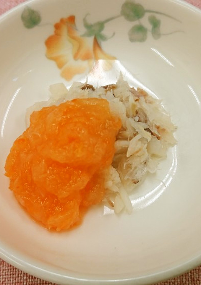 離乳中期　魚のみぞれ蒸し-レシピのメイン写真