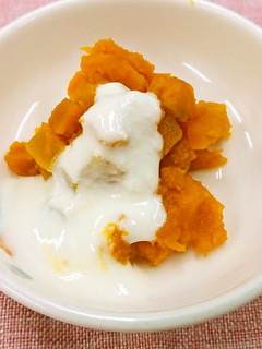 離乳中期 かぼちゃのヨーグルトサラダ-レシピのメイン写真