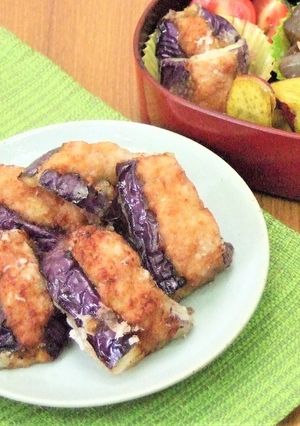 なすのはさみ揚げ 万能テリヤキのたれ-レシピのメイン写真