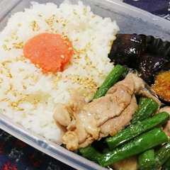 簡単お弁当シリーズvol.3肉いんげん炒-レシピのメイン写真