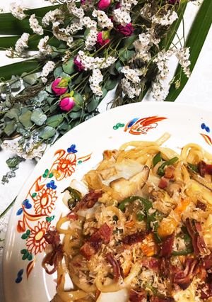 タレが美味しい！モチモチ焼きうどん♪-レシピのメイン写真