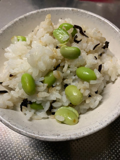 食欲なくても 枝豆と塩コンの混ぜご飯✨-レシピのメイン写真