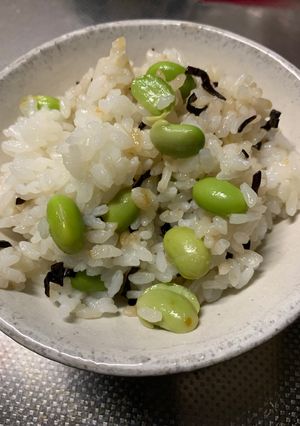 食欲なくても　枝豆と塩コンの混ぜご飯✨-レシピのメイン写真