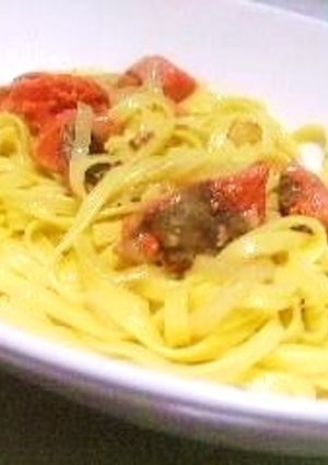 秋鮭のクリームパスタ・マスタード風味-レシピのメイン写真
