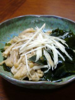 えのきとワカメの醤油煮-レシピのメイン写真