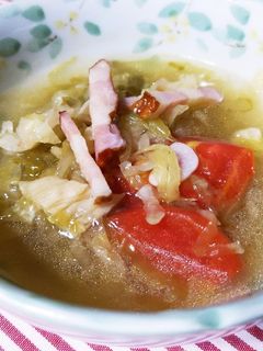 ⅲザワークラウトとトマトのスープ-レシピのメイン写真