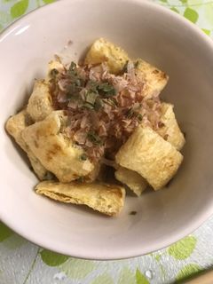 微妙に残った油揚げで箸休め♪-レシピのメイン写真