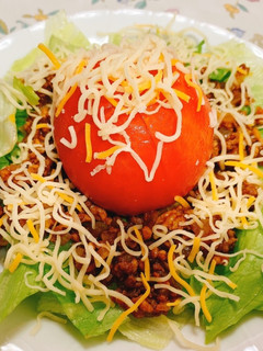 まるごとトマトのタコライス-レシピのメイン写真