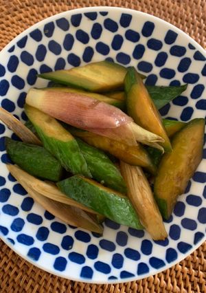 きゅうりとミョウガの炒め物-レシピのメイン写真