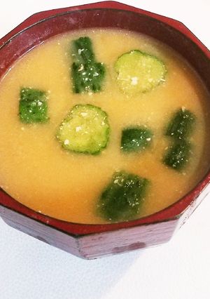 簡単！きゅうりの冷やし味噌汁-レシピのメイン写真