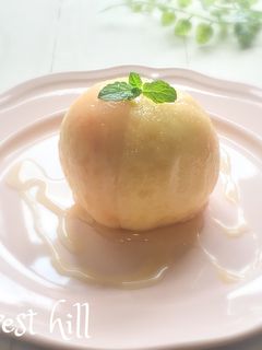 丸ごと桃の韓国発祥デザート♡グリークモモ-レシピのメイン写真