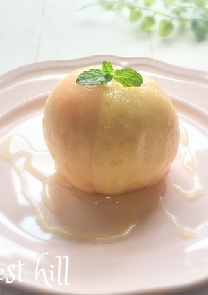 丸ごと桃の韓国発祥デザート♡グリークモモ-レシピのメイン写真