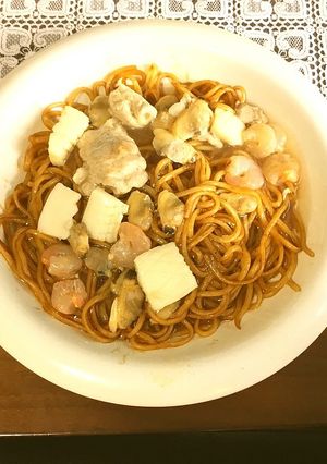 あんかけ焼きそば　シーフードミックスで-レシピのメイン写真
