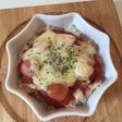 簡単朝ご飯!ピザソースご飯でピザドリア♡