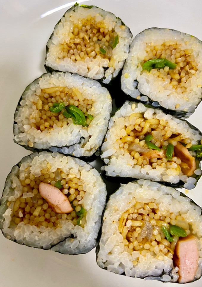海苔巻きシリーズ！ソース焼きそば巻き！-レシピのメイン写真