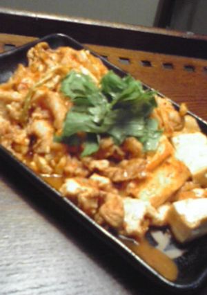 オイスターソースで豆腐入り豚キムチ-レシピのメイン写真