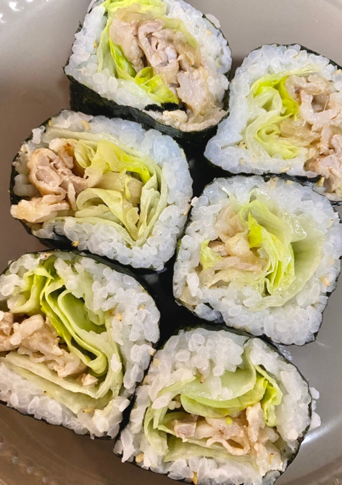 海苔巻きシリーズ！塩レモン豚レタス巻き！-レシピのメイン写真