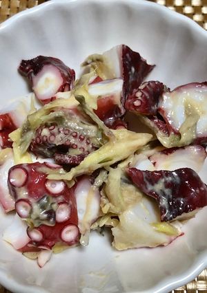 茹でだこのみょうが酢味噌和え-レシピのメイン写真
