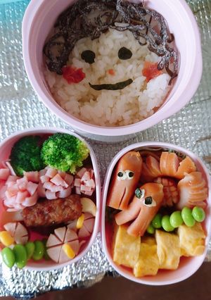 簡単すぎるかおの弁当-レシピのメイン写真