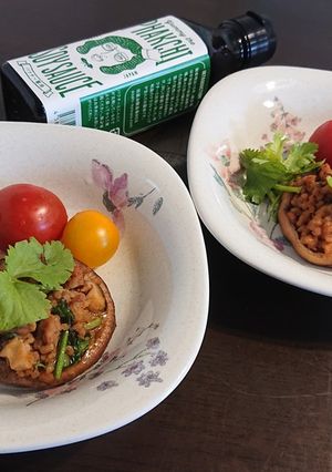 パクチー入り！しいたけ肉詰め-レシピのメイン写真
