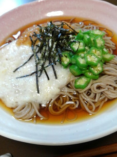夏に♪なめたけとろろそば-レシピのメイン写真