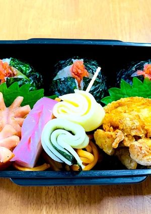 十字切りかわいいまるにぎりお弁当-レシピのメイン写真